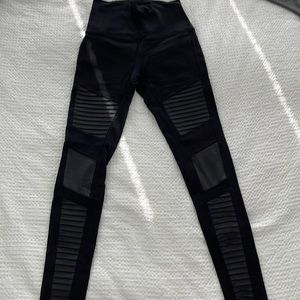 Alo yoga moto leggings black, high waisted